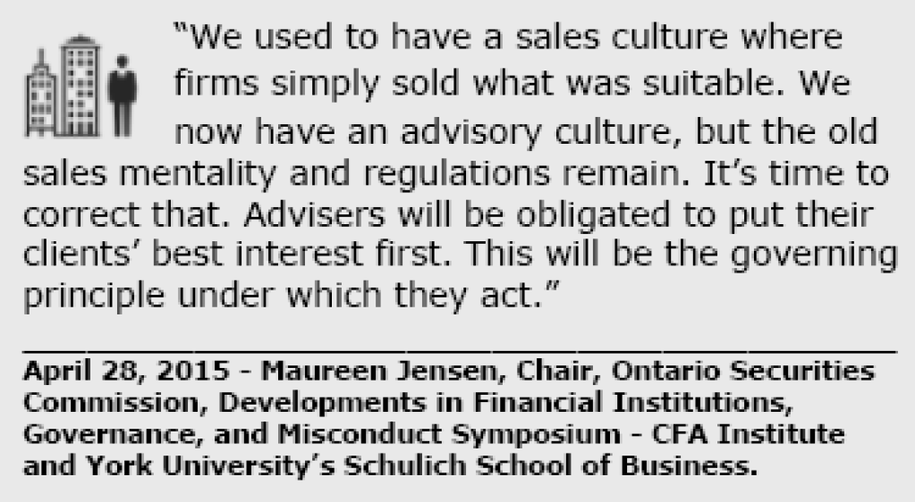 April 28, 2015 -- Maureen Jensen, Chair, Ontario Securities Commission, Developments in Financial Institutions, Governance, and Misconduct Symposium -- CFA Institute and York University's Schulich School of Business.