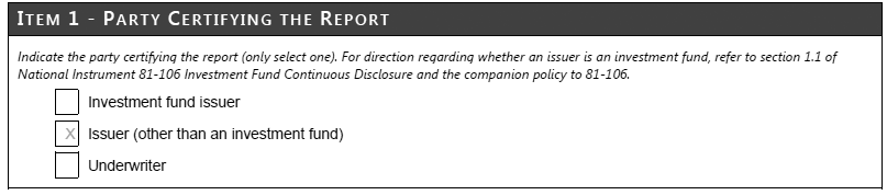 Item 2 - Issuer Name and Other Identifiers