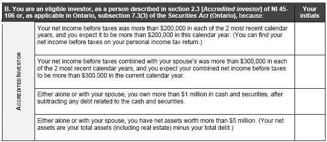 Accredited Investor