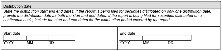 Distribution date