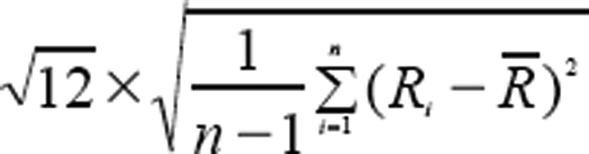  Standard Deviation