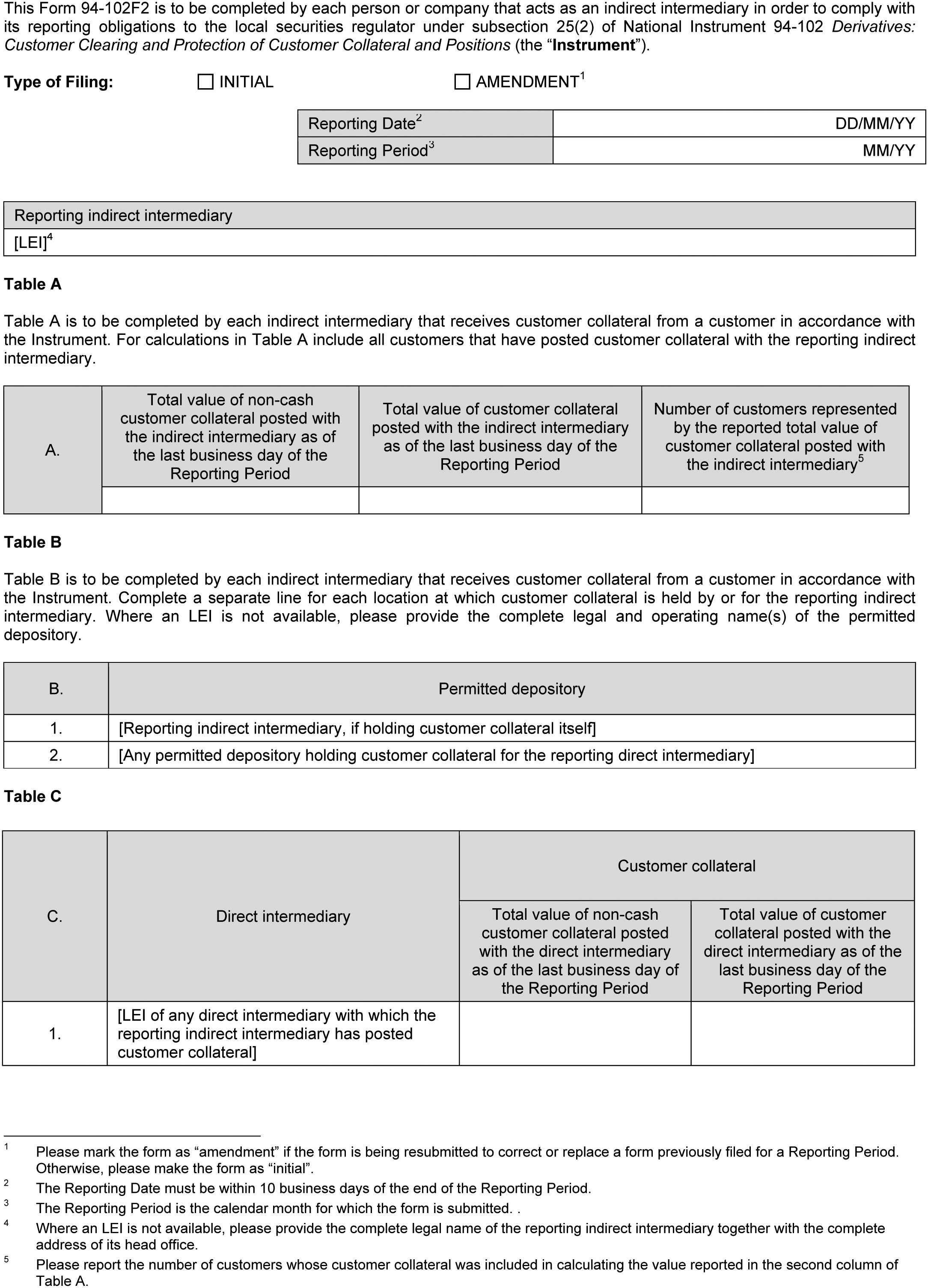 FORM 94-102F2