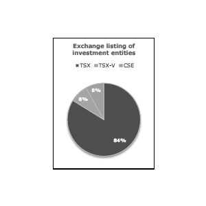 Exchange listing of investment entities