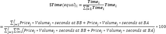$Time(equal) formula