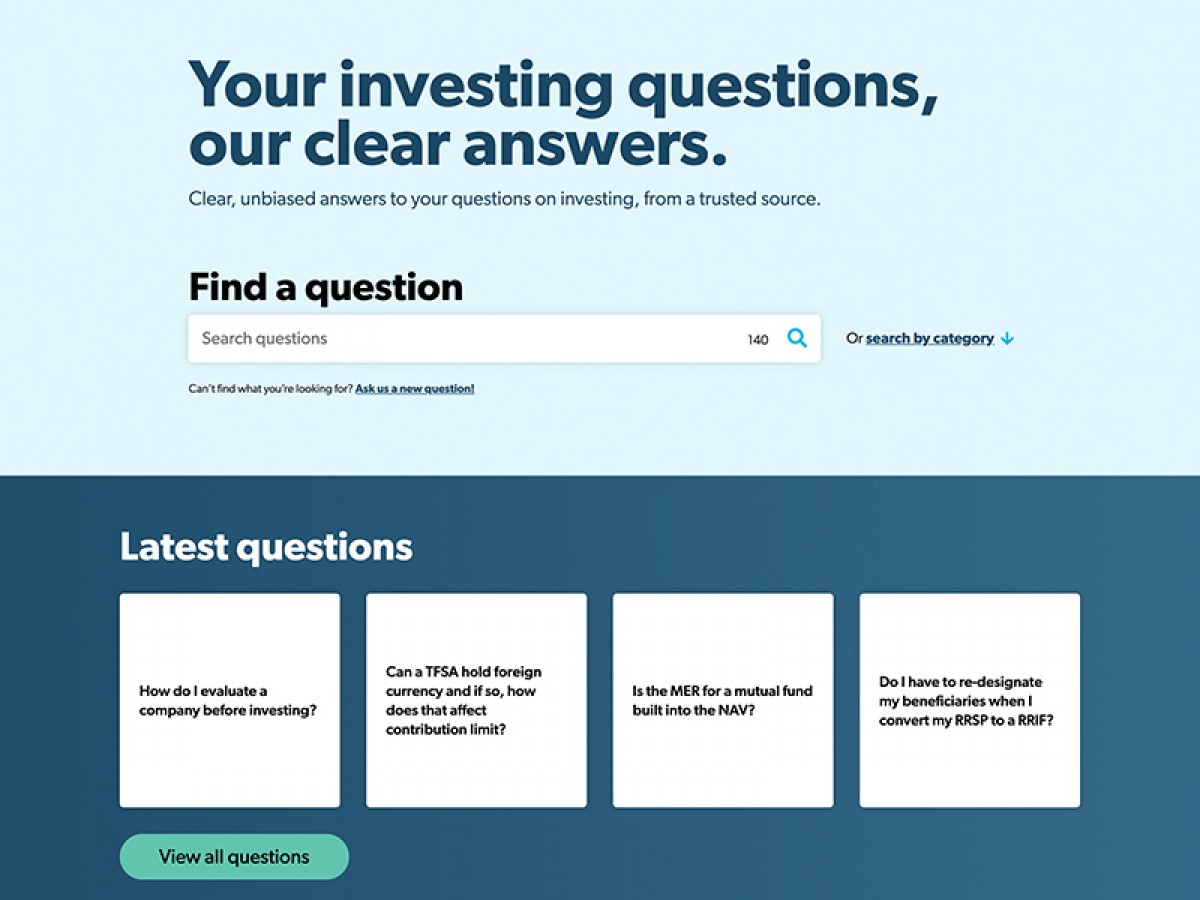 Investing questions site preview