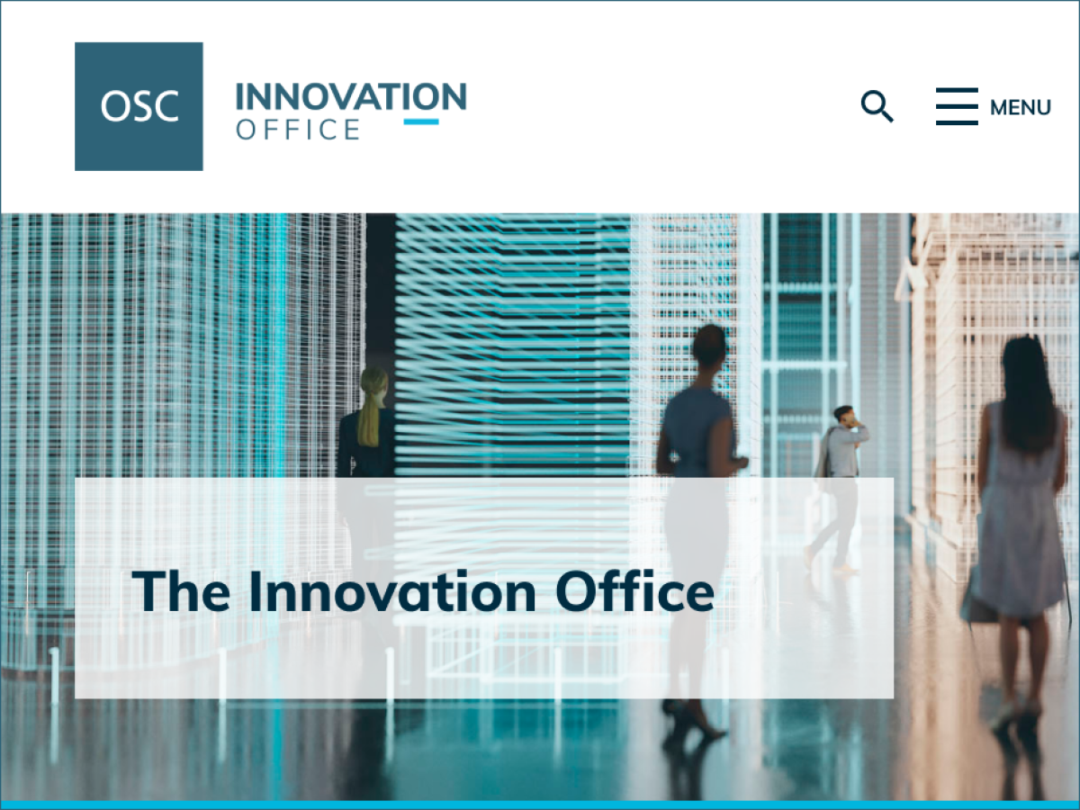 Innovation Office website homepage