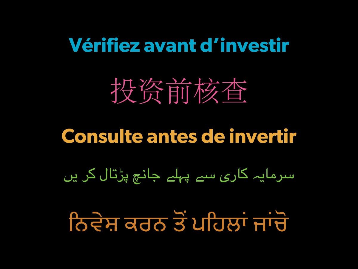 Multilingual investor resources