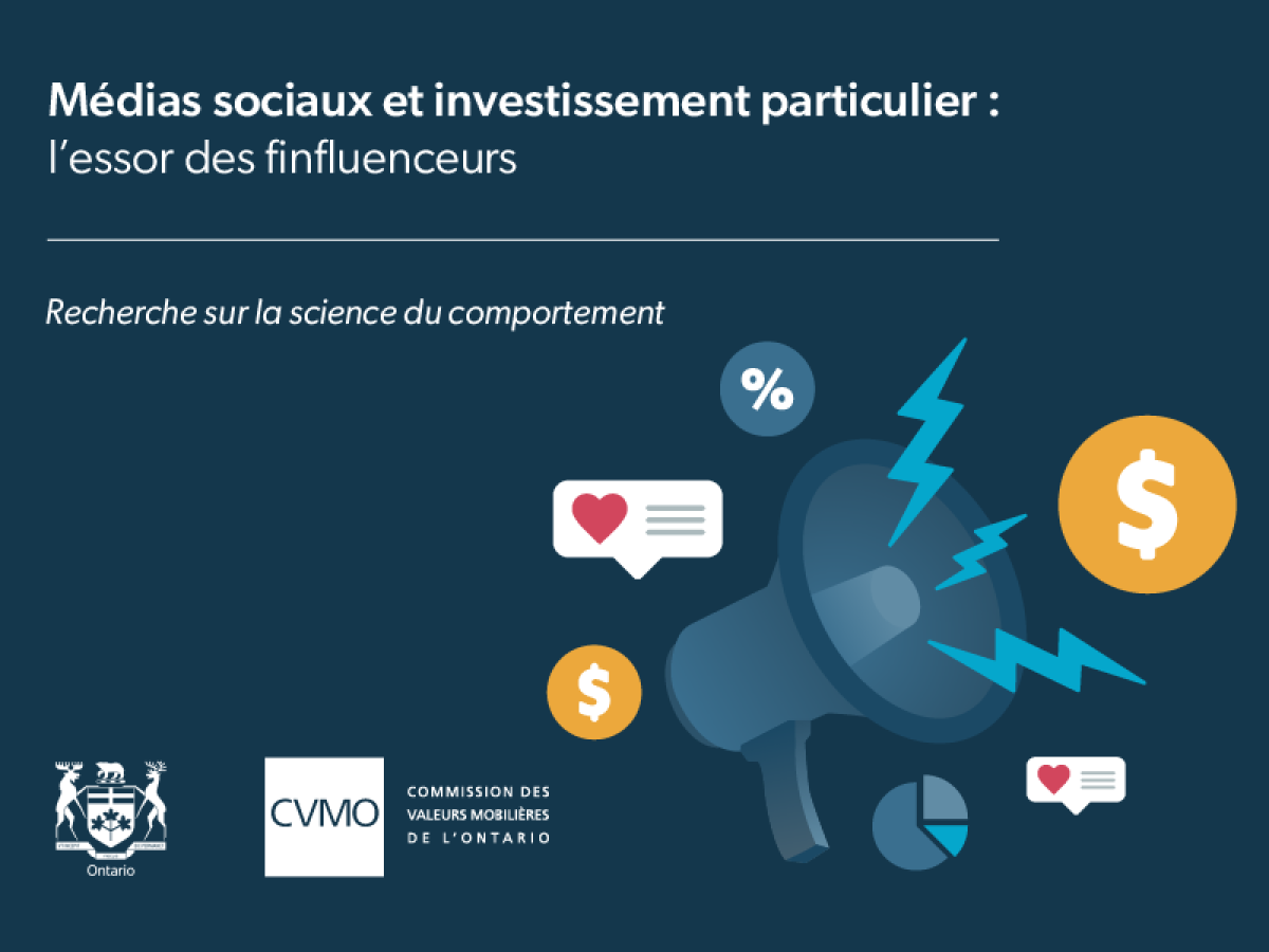 Illustration d'un mégaphone entouré de symboles financiers