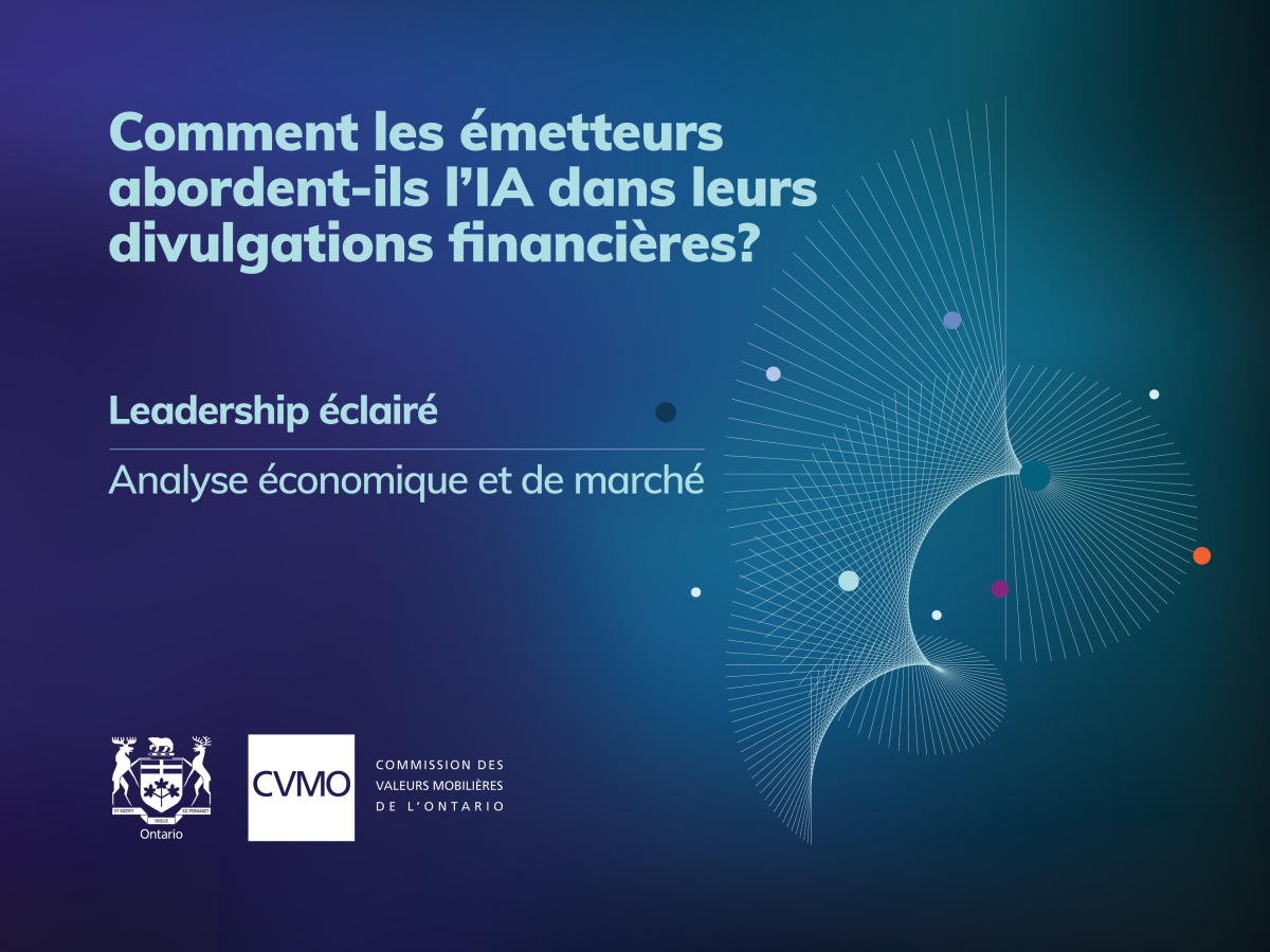 Comment les émetteurs abordent-ils l’IA dans leurs divulgations financières?
