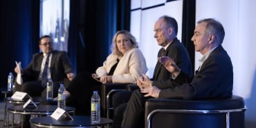 Economists Panel from L-R: Moderator Paul Redman, Frances Donald, Paul Gruenwald and Benjamin Tal