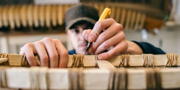 Alex Labelle, Métis craftsman, finding the right tool for the right task.