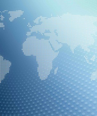 Abstract world map