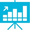 Decorative bar chart icon