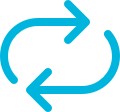 Decorative sync icon