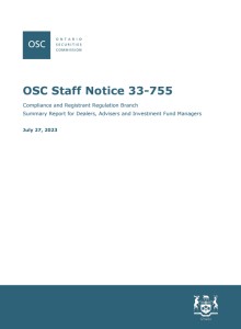 CRR branch report for dealers, advisers and investment fund managers